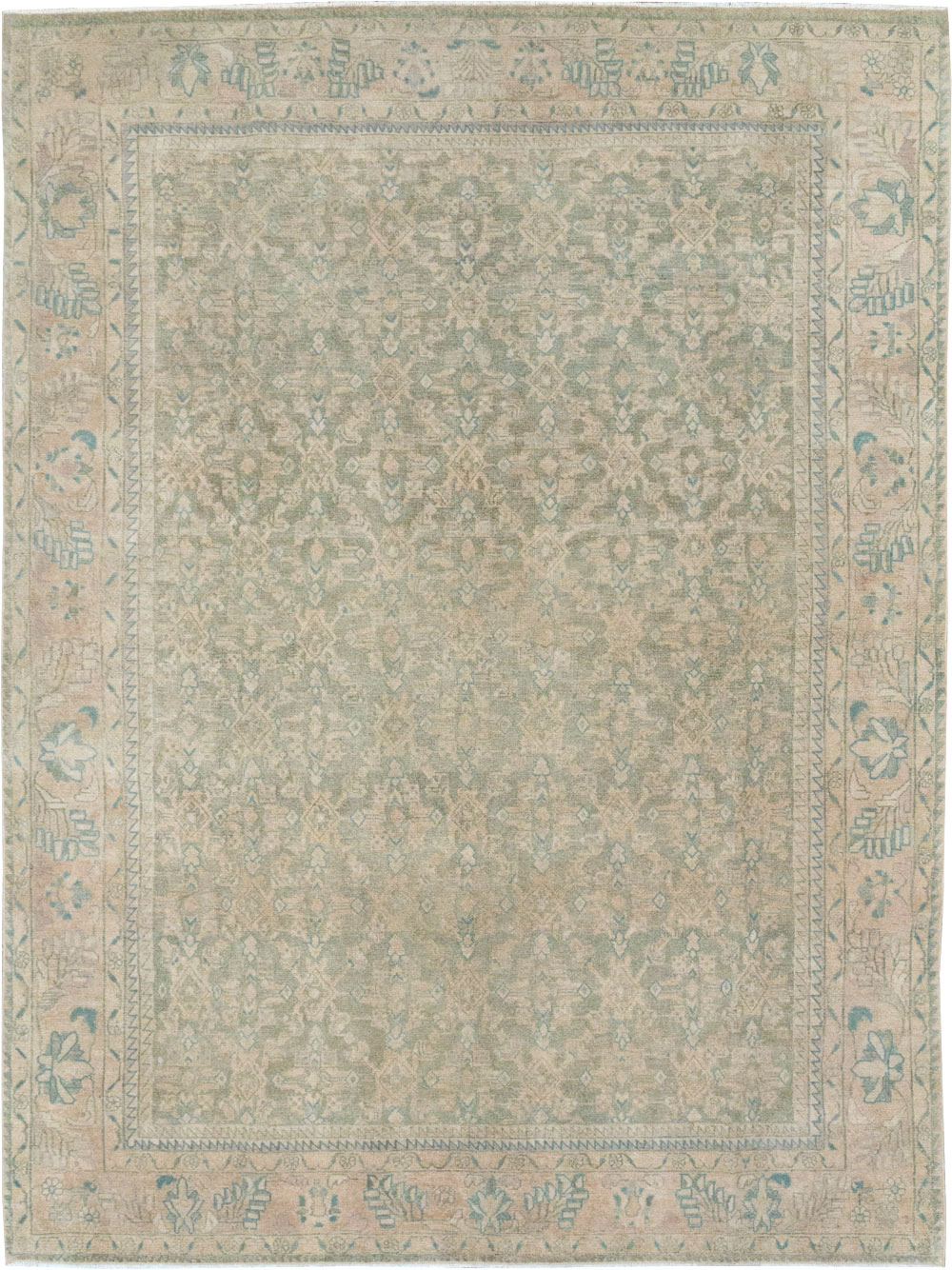 Antique Persian Malayer Small Room Size Carpet, No.31672 - Galerie Shabab