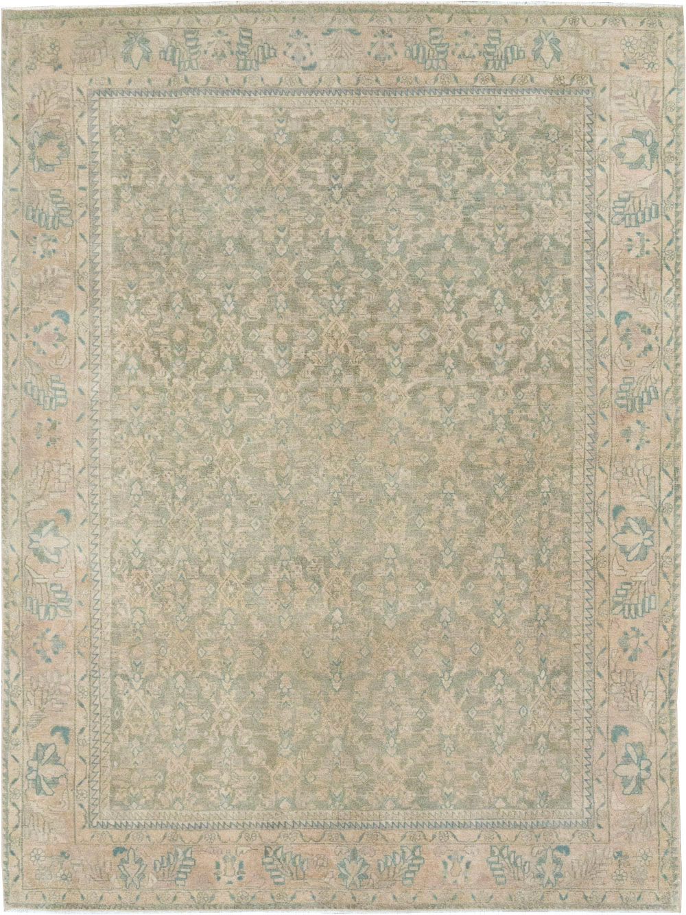 Antique Persian Malayer Small Room Size Carpet, No.31672 - Galerie Shabab
