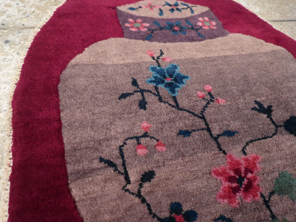 Vintage Chinese Deco Rug, No.31682 - Galerie Shabab