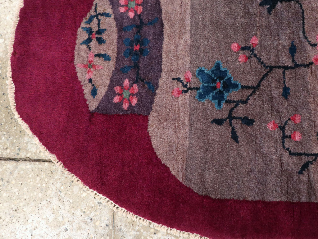 Vintage Chinese Deco Rug, No.31682 - Galerie Shabab