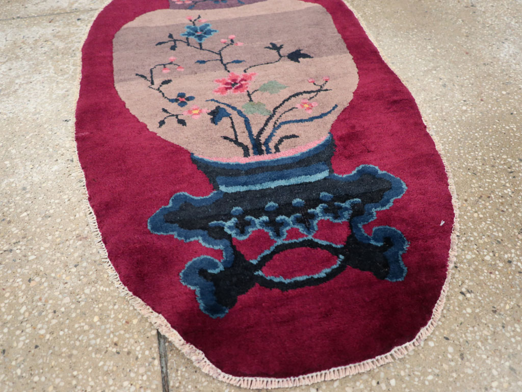 Vintage Chinese Deco Rug, No.31682 - Galerie Shabab