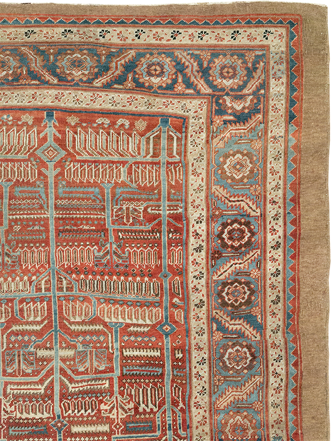 Antique Persian Bakshaish Room Size Carpet, No.31686 - Galerie Shabab