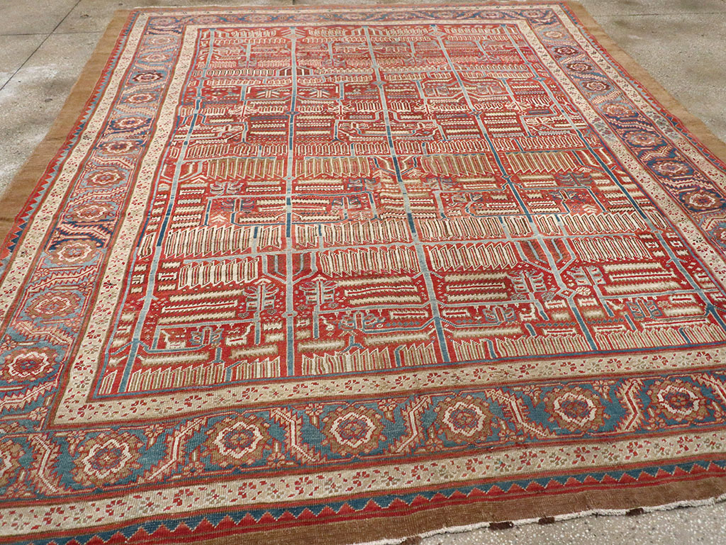 Antique Persian Bakshaish Room Size Carpet, No.31686 - Galerie Shabab