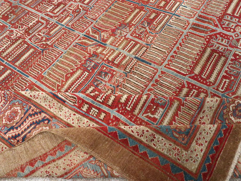 Antique Persian Bakshaish Room Size Carpet, No.31686 - Galerie Shabab