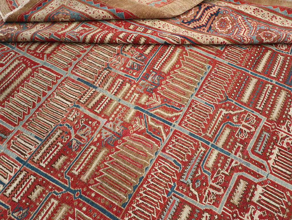 Antique Persian Bakshaish Room Size Carpet, No.31686 - Galerie Shabab