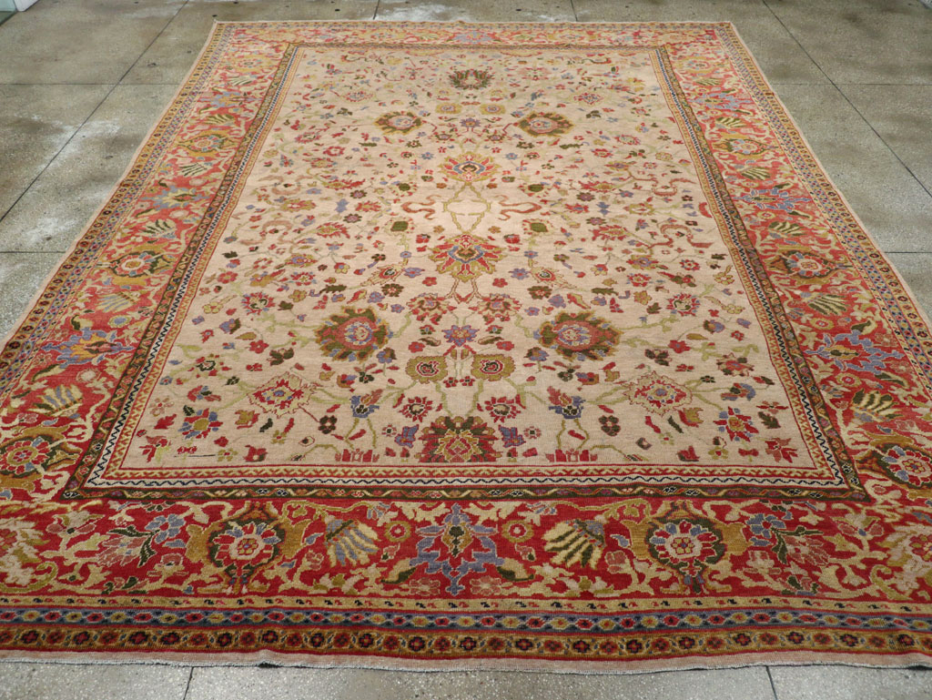 Antique Persian Mahal Large Room Size Carpet, No.31687 - Galerie Shabab