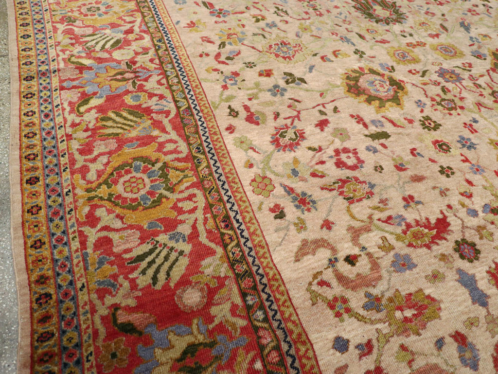 Antique Persian Mahal Large Room Size Carpet, No.31687 - Galerie Shabab