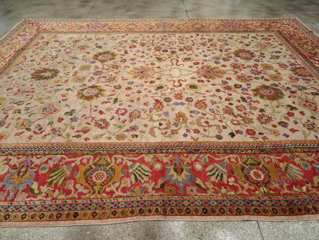 Antique Persian Mahal Large Room Size Carpet, No.31687 - Galerie Shabab