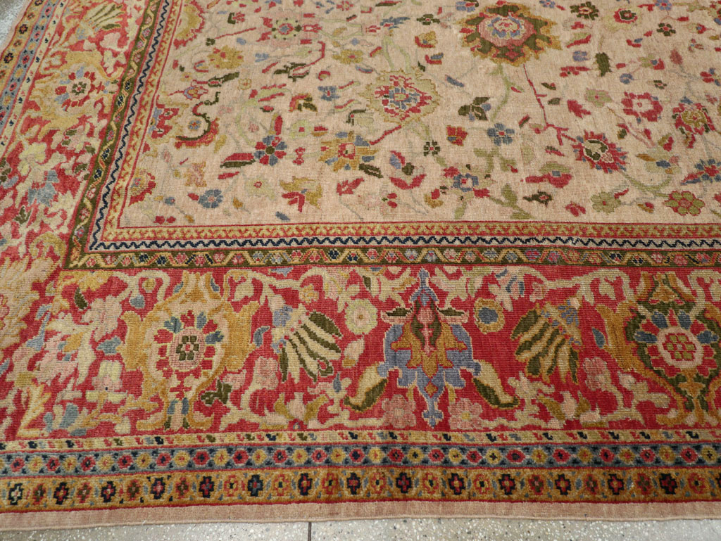 Antique Persian Mahal Large Room Size Carpet, No.31687 - Galerie Shabab