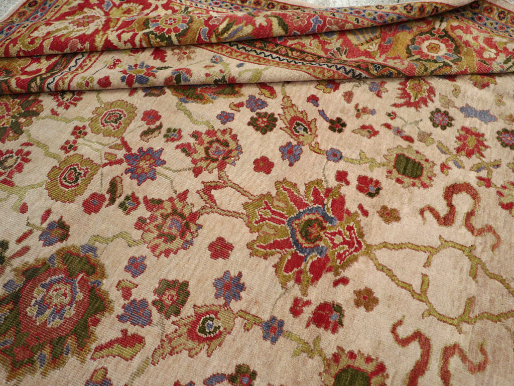 Antique Persian Mahal Large Room Size Carpet, No.31687 - Galerie Shabab
