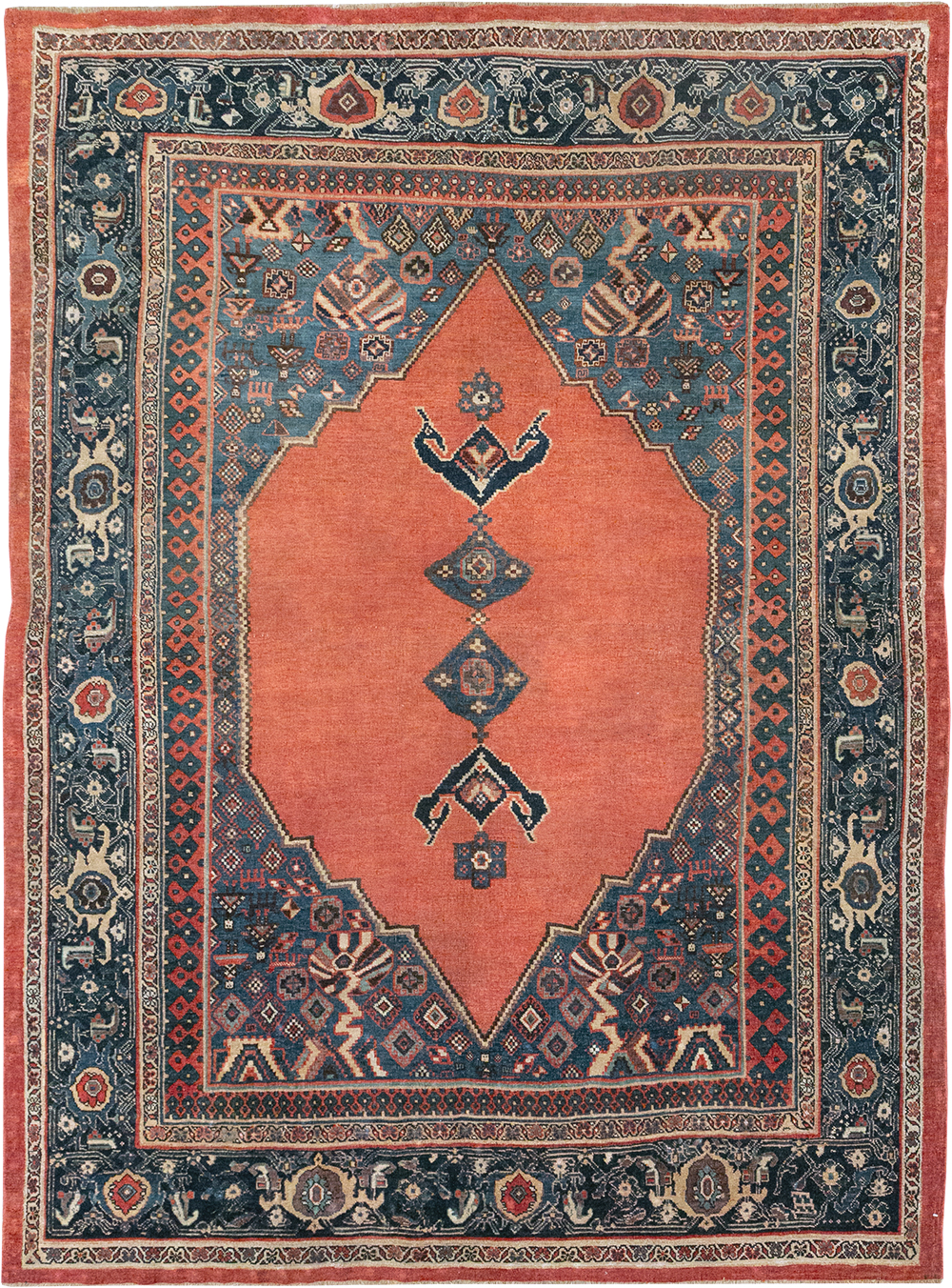Antique Persian Bidjar Accent Rug, No.31693 - Galerie Shabab