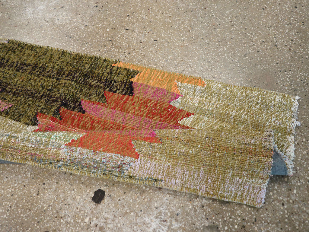 Modern Turkish Flatweave Runner, No.31697 - Galerie Shabab