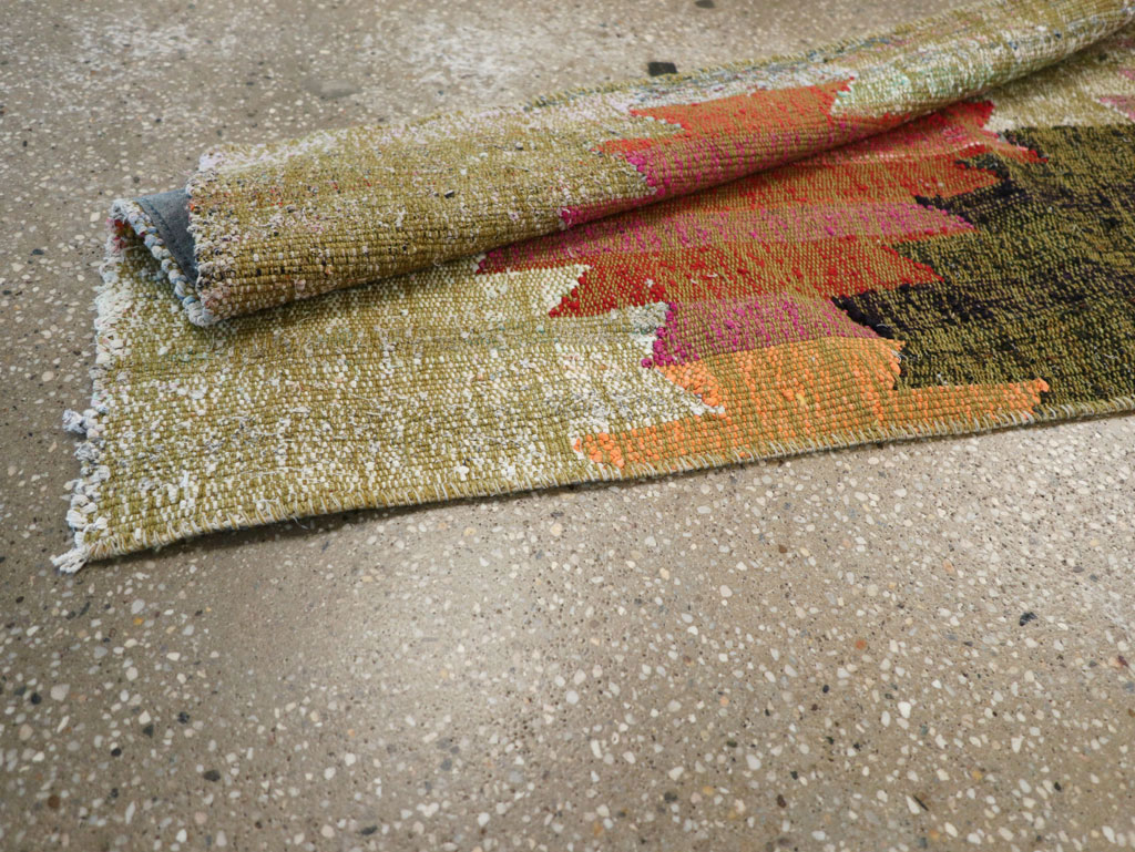 Modern Turkish Flatweave Runner, No.31697 - Galerie Shabab