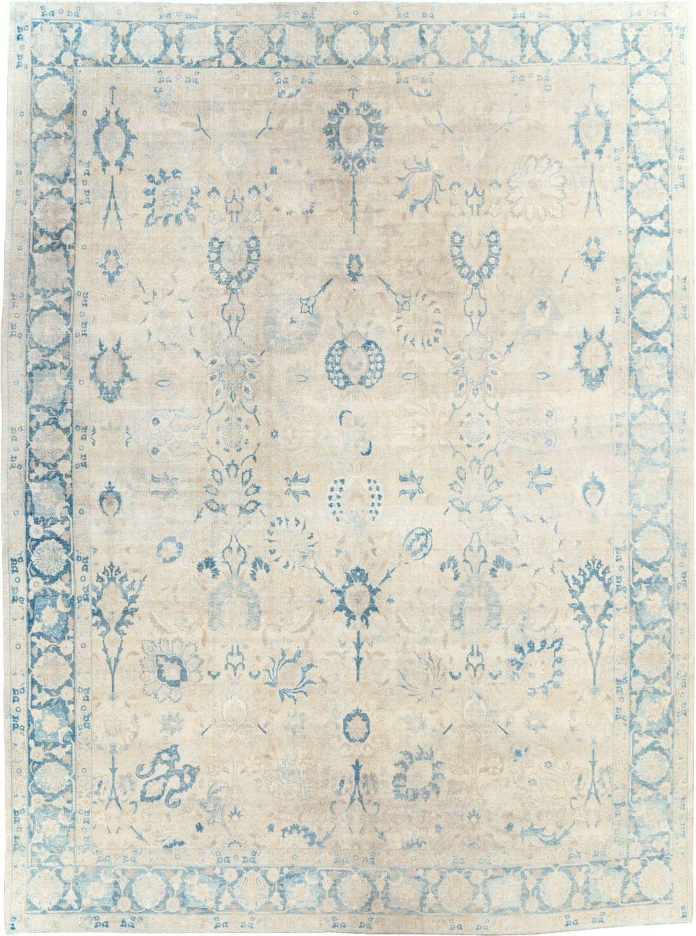 Antique Persian Tabriz Room Size Carpet, No.31702 - Galerie Shabab