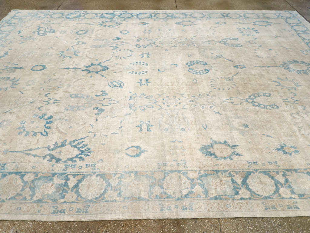 Antique Persian Tabriz Room Size Carpet, No.31702 - Galerie Shabab