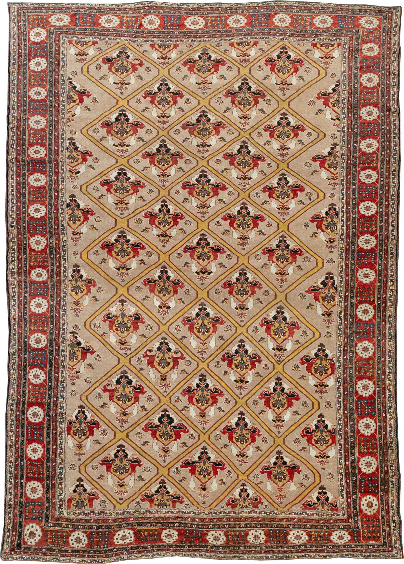 Antique Persian Bakhtiari Oversize Carpet, No.31708 - Galerie Shabab