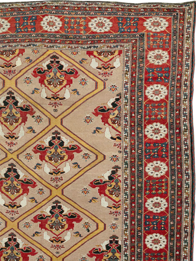 Antique Persian Bakhtiari Oversize Carpet, No.31708 - Galerie Shabab