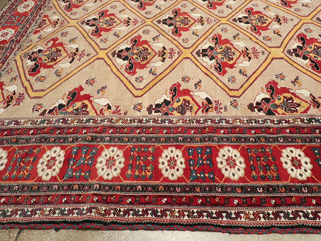 Antique Persian Bakhtiari Oversize Carpet, No.31708 - Galerie Shabab