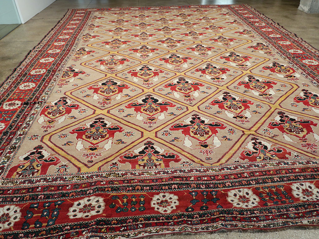 Antique Persian Bakhtiari Oversize Carpet, No.31708 - Galerie Shabab
