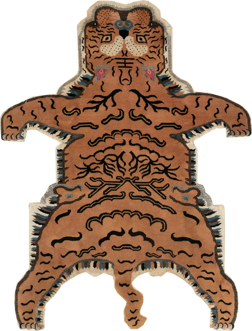 Vintage Pictorial Tibetan Rug, No.31709 - Galerie Shabab