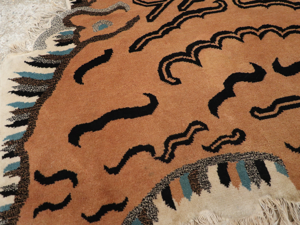 Vintage Pictorial Tibetan Rug, No.31709 - Galerie Shabab