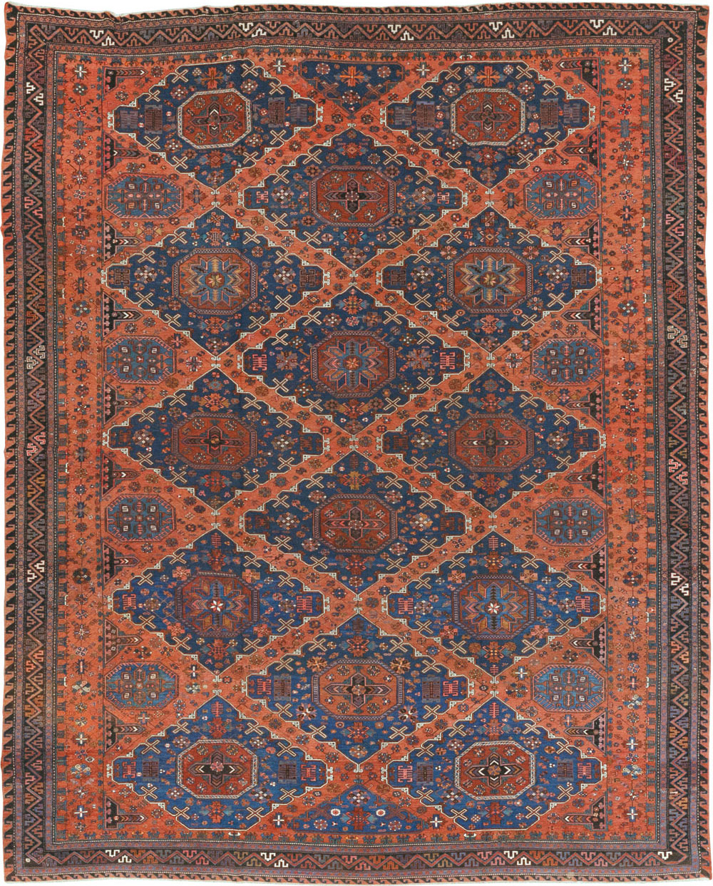 Antique Central Asian Soumak Flatweave Large Carpet, No.31710 - Galerie Shabab
