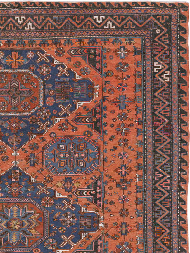 Antique Central Asian Soumak Flatweave Large Carpet, No.31710 - Galerie Shabab