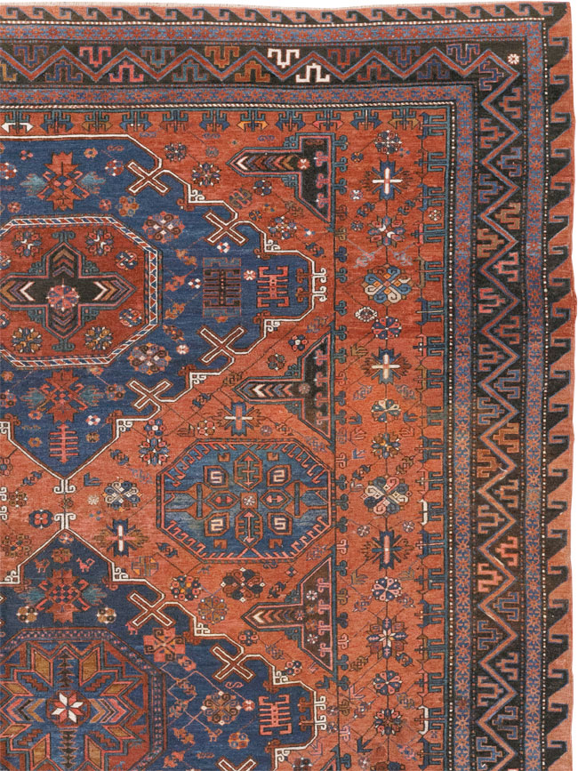 Antique Central Asian Soumak Flatweave Large Carpet, No.31710 - Galerie Shabab