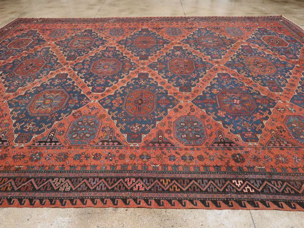 Antique Central Asian Soumak Flatweave Large Carpet, No.31710 - Galerie Shabab