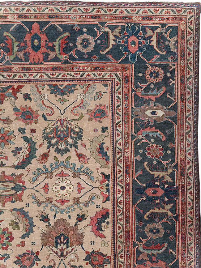Antique Persian Mahal Room Size Carpet, No.31712 - Galerie Shabab