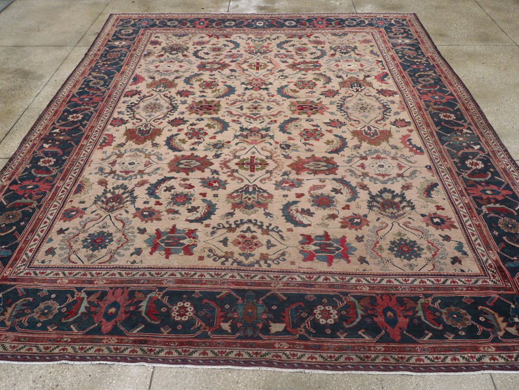Antique Persian Mahal Room Size Carpet, No.31712 - Galerie Shabab
