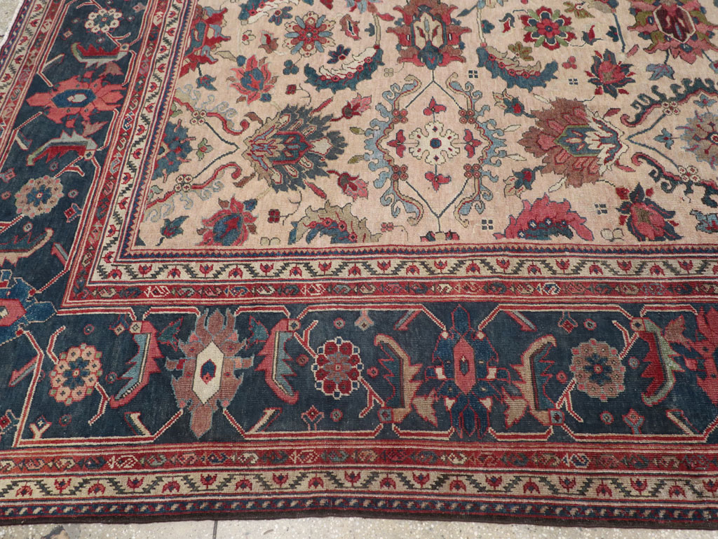 Antique Persian Mahal Room Size Carpet, No.31712 - Galerie Shabab