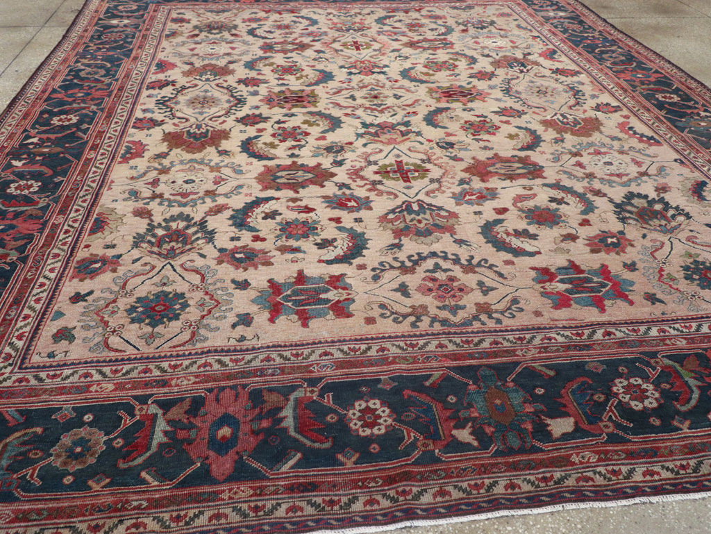 Antique Persian Mahal Room Size Carpet, No.31712 - Galerie Shabab