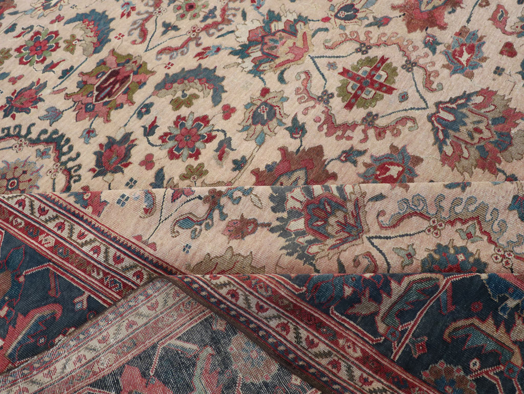 Antique Persian Mahal Room Size Carpet, No.31712 - Galerie Shabab