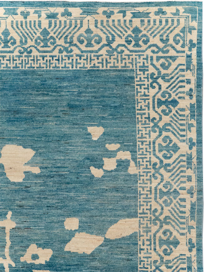 Modern East Turkestan Khotan Room Size Carpet, No.31714 - Galerie Shabab