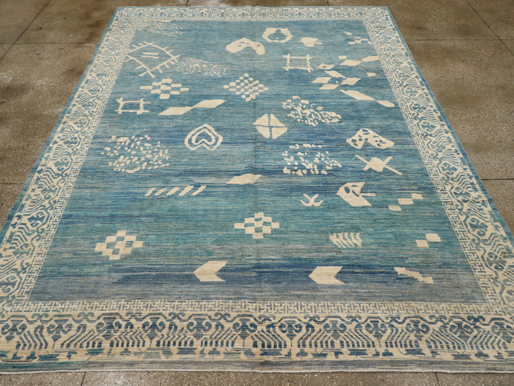 Modern East Turkestan Khotan Room Size Carpet, No.31714 - Galerie Shabab