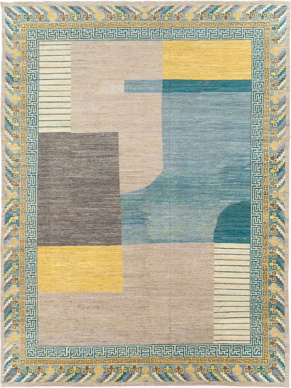 Modern East Turkestan Khotan Room Size Carpet, No.31715 - Galerie Shabab