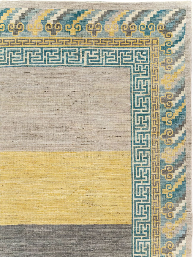 Modern East Turkestan Khotan Room Size Carpet, No.31715 - Galerie Shabab