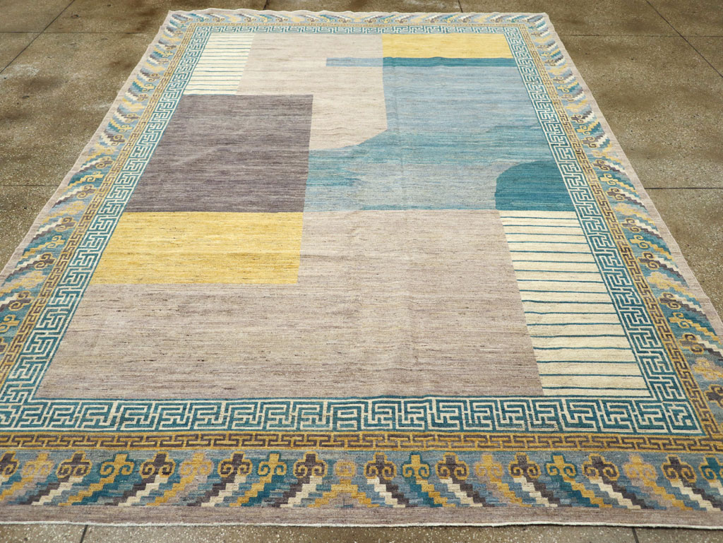 Modern East Turkestan Khotan Room Size Carpet, No.31715 - Galerie Shabab