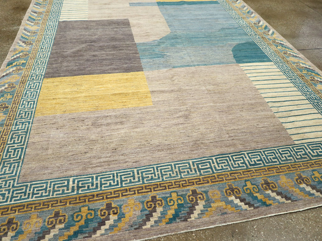 Modern East Turkestan Khotan Room Size Carpet, No.31715 - Galerie Shabab