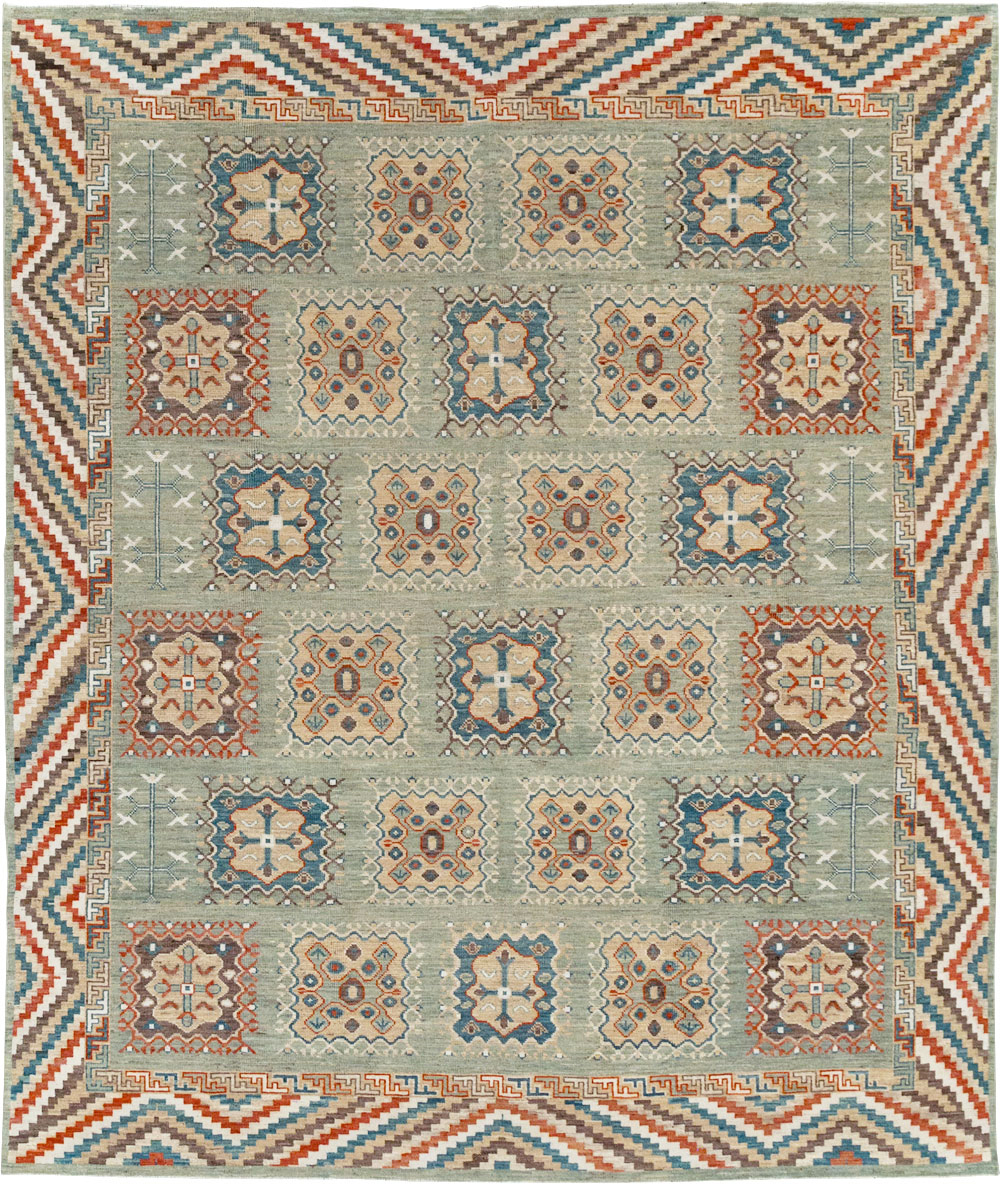 Modern East Turkestan Khotan Small Room Size Carpet, No.31717 - Galerie Shabab