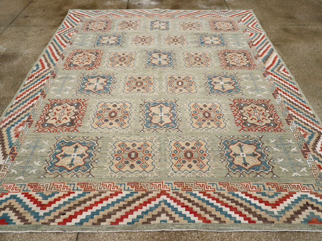 Modern East Turkestan Khotan Small Room Size Carpet, No.31717 - Galerie Shabab