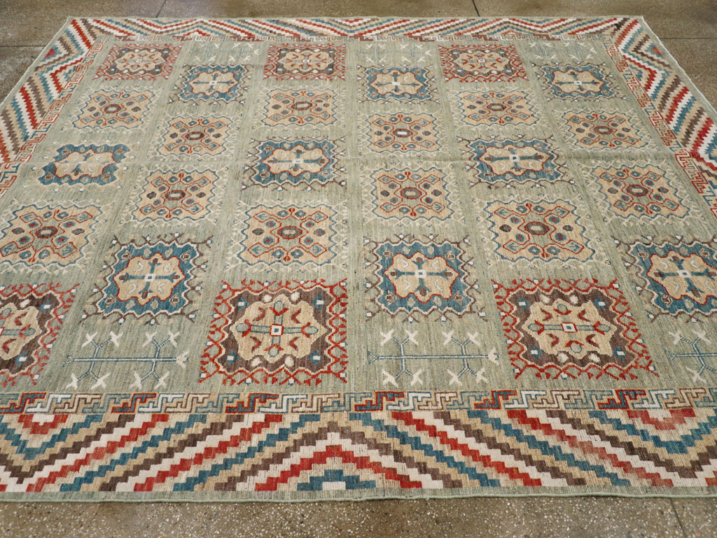 Modern East Turkestan Khotan Small Room Size Carpet, No.31717 - Galerie Shabab