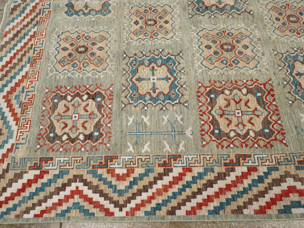Modern East Turkestan Khotan Small Room Size Carpet, No.31717 - Galerie Shabab