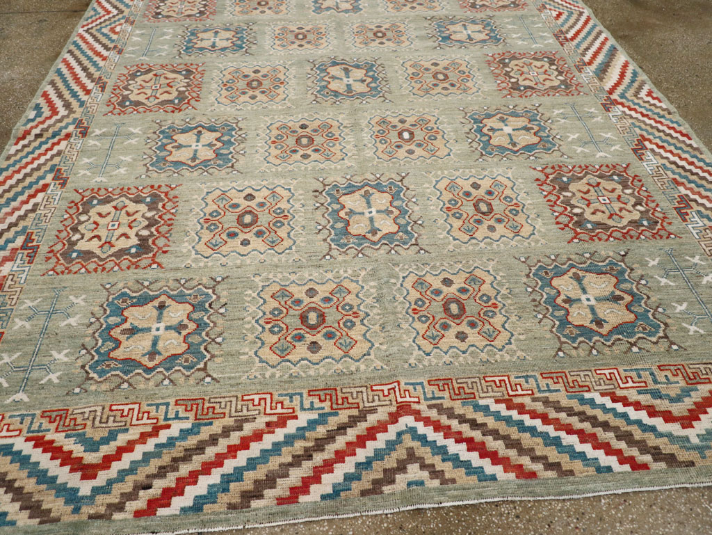 Modern East Turkestan Khotan Small Room Size Carpet, No.31717 - Galerie Shabab