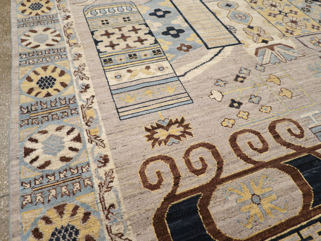 Modern East Turkestan Khotan Room Size Carpet, No.31718 - Galerie Shabab
