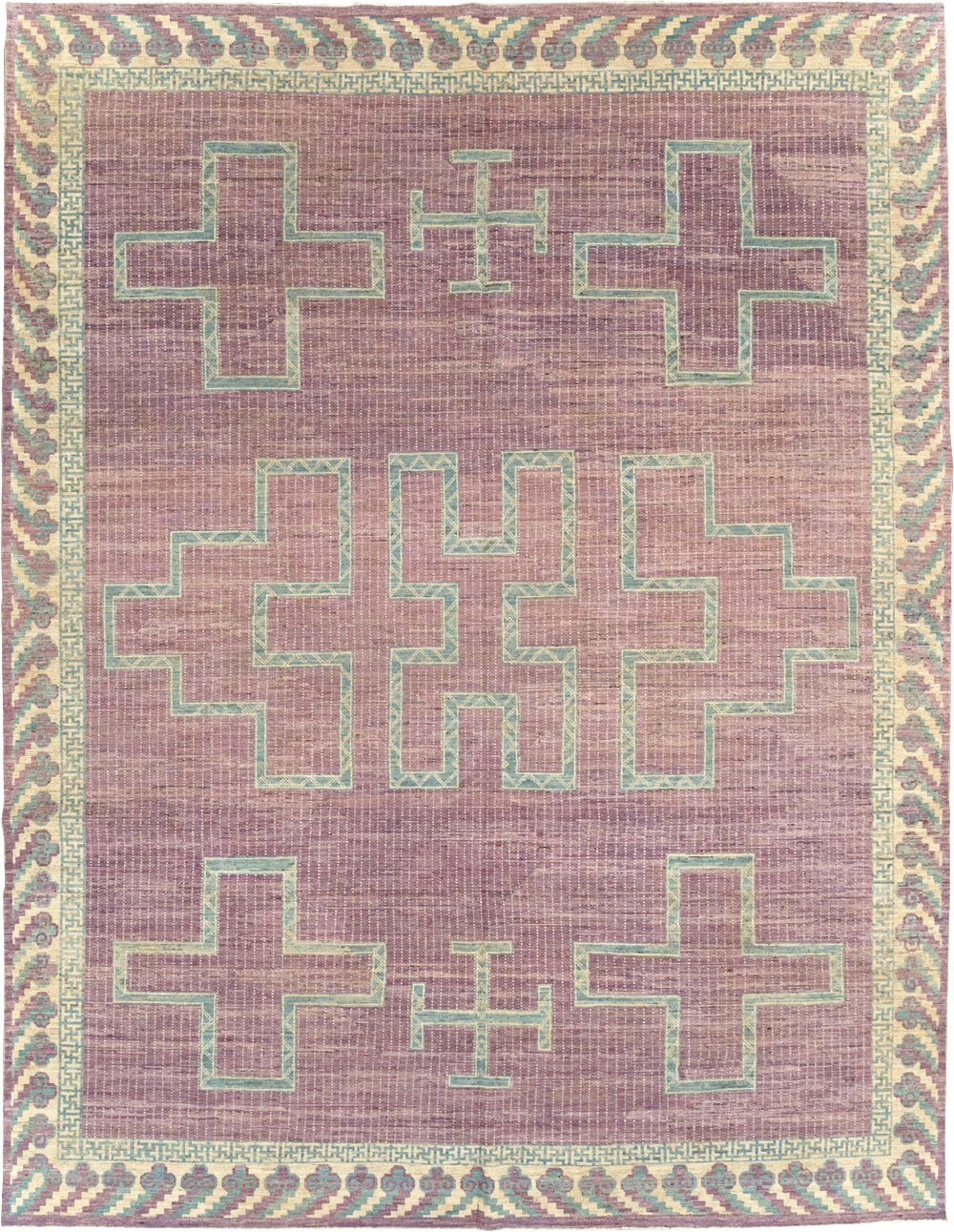 Modern African Tuareg Inspired East Turkestan Khotan Room Size Carpet, No.31720 - Galerie Shabab