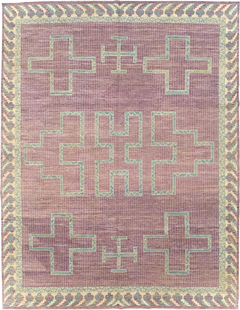 African Tuareg Inspired Modern East Turkestan Khotan Room Size Carpet, No.31720 - Galerie Shabab
