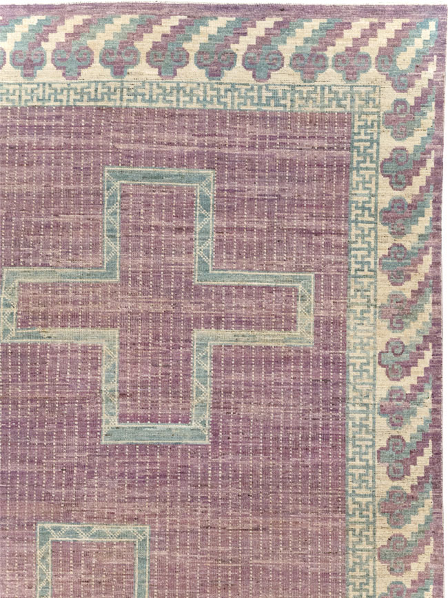 Modern African Tuareg Inspired East Turkestan Khotan Room Size Carpet, No.31720 - Galerie Shabab