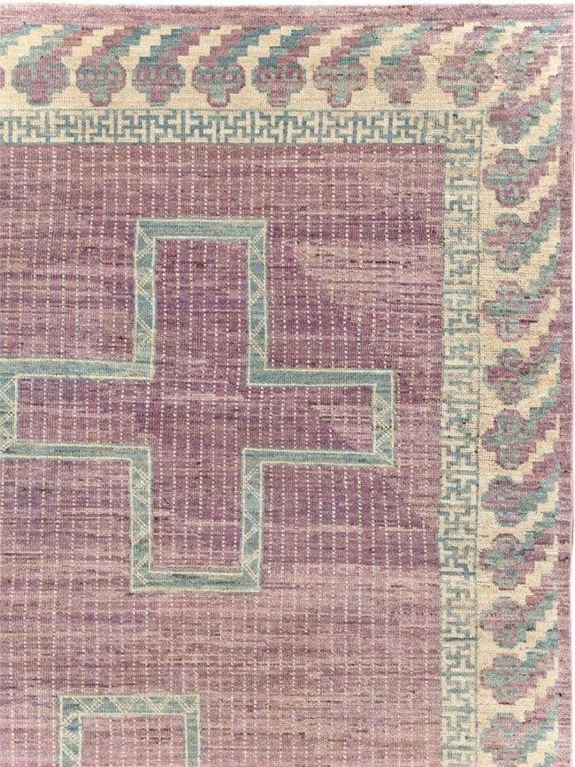 African Tuareg Inspired Modern East Turkestan Khotan Room Size Carpet, No.31720 - Galerie Shabab